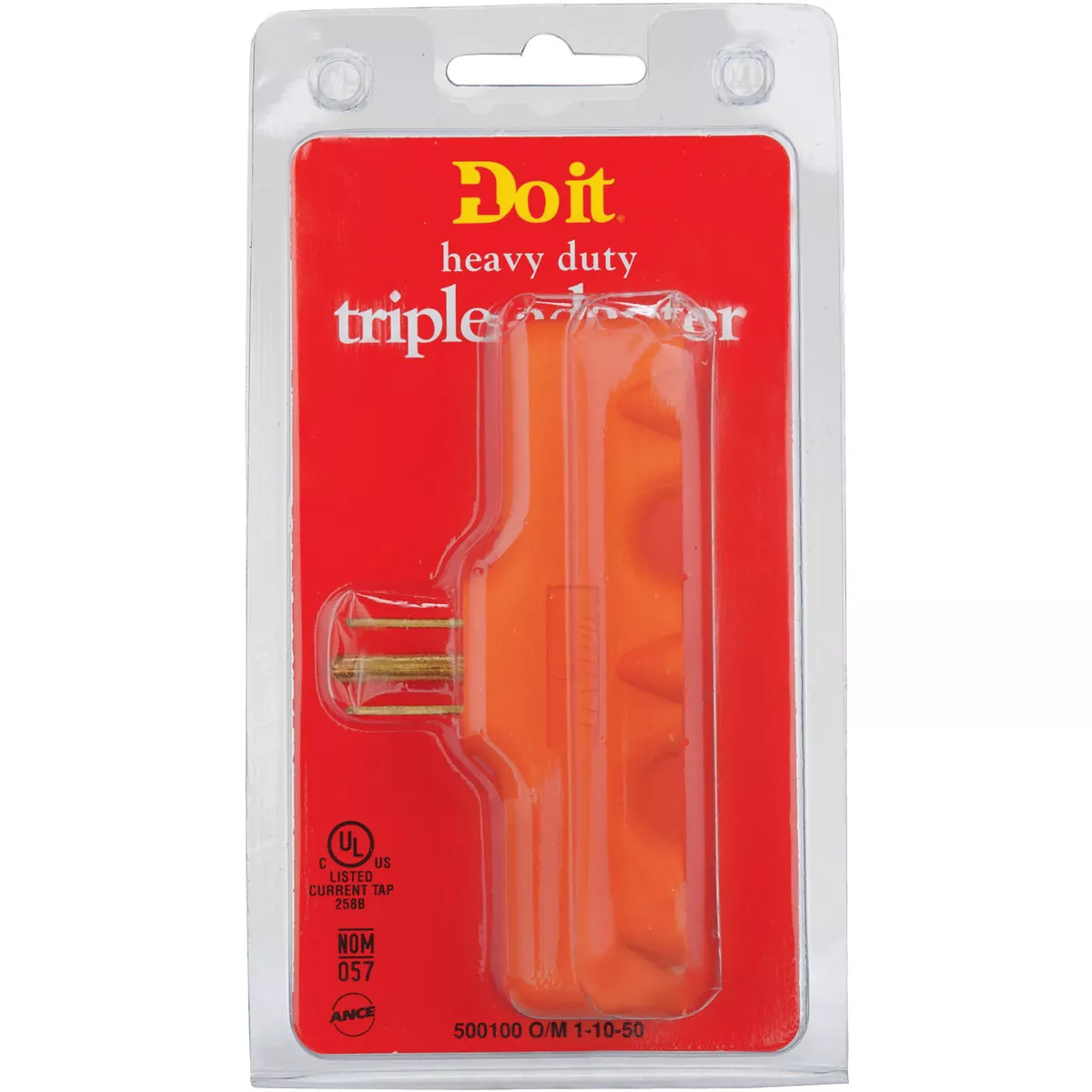 Leviton Orange 15A 3-Outlet Tap - photo 2
