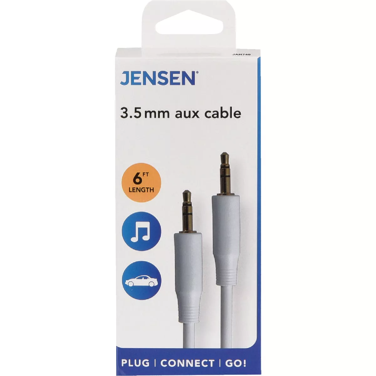 Jensen 6 Ft. White Audio Extension Audio Cable - photo 2