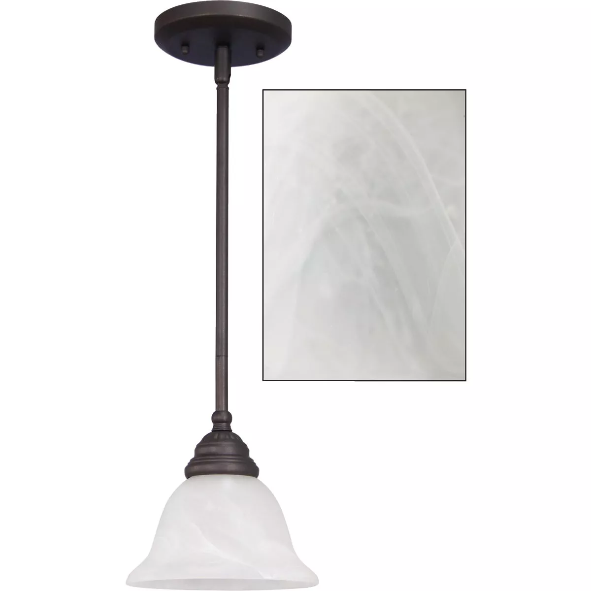 Home Impressions Julianna 1-Bulb Oil Rubbed Bronze Incandescent Pendant Light Fixture