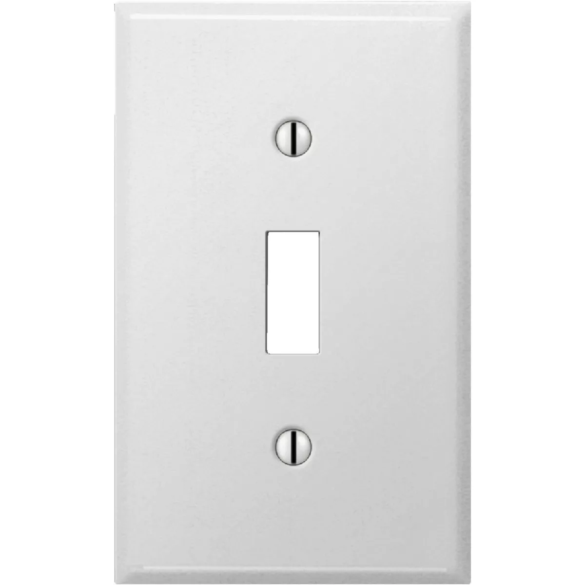 Amerelle PRO 1-Gang Stamped Steel Toggle Switch Wall Plate, Smooth White