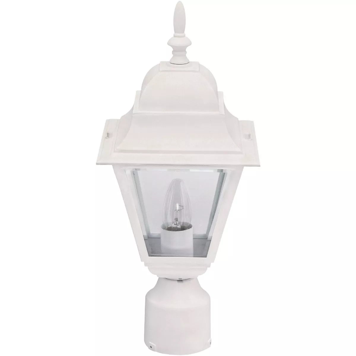 Home Impressions White Incandescent Post Light Fixture
