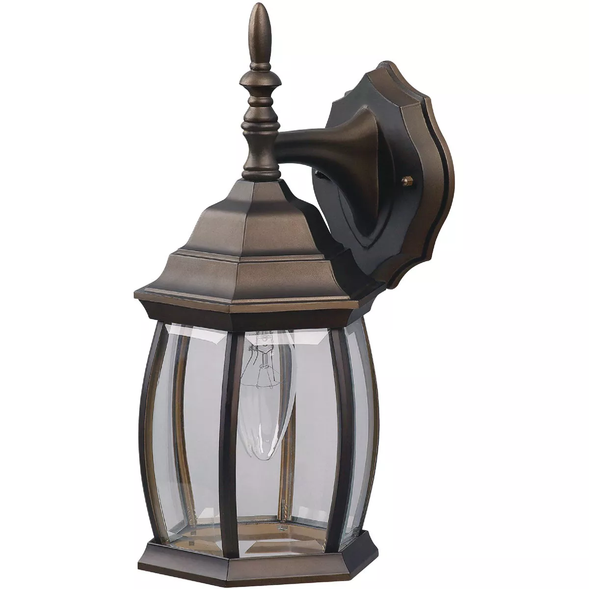 Home Impressions Oil Rubbed Bronze Incandescent Type A or B Outdoor Wall Light Fixture (2-Pack) - photo 2