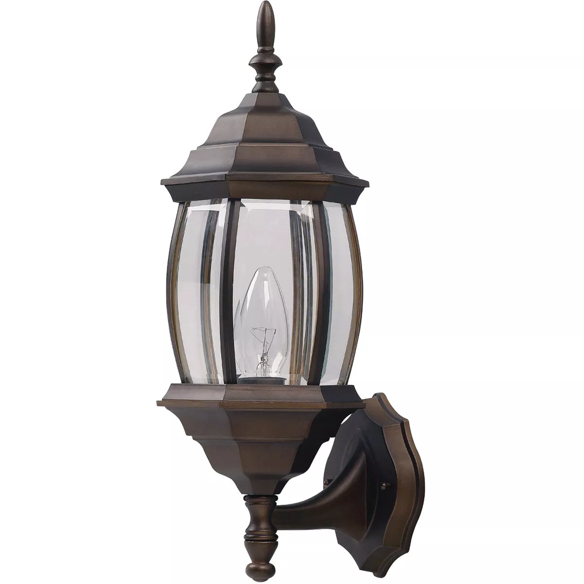 Home Impressions Oil Rubbed Bronze Incandescent Type A or B Outdoor Wall Light Fixture (2-Pack) - photo 3
