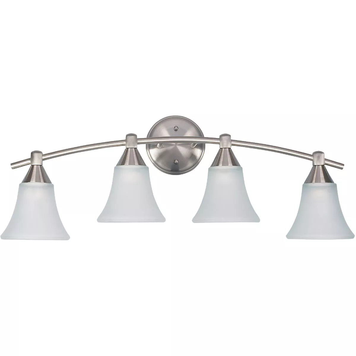 Home Impressions Grace 4-Bulb Brushed Nickel Vanity Bath Light Bar