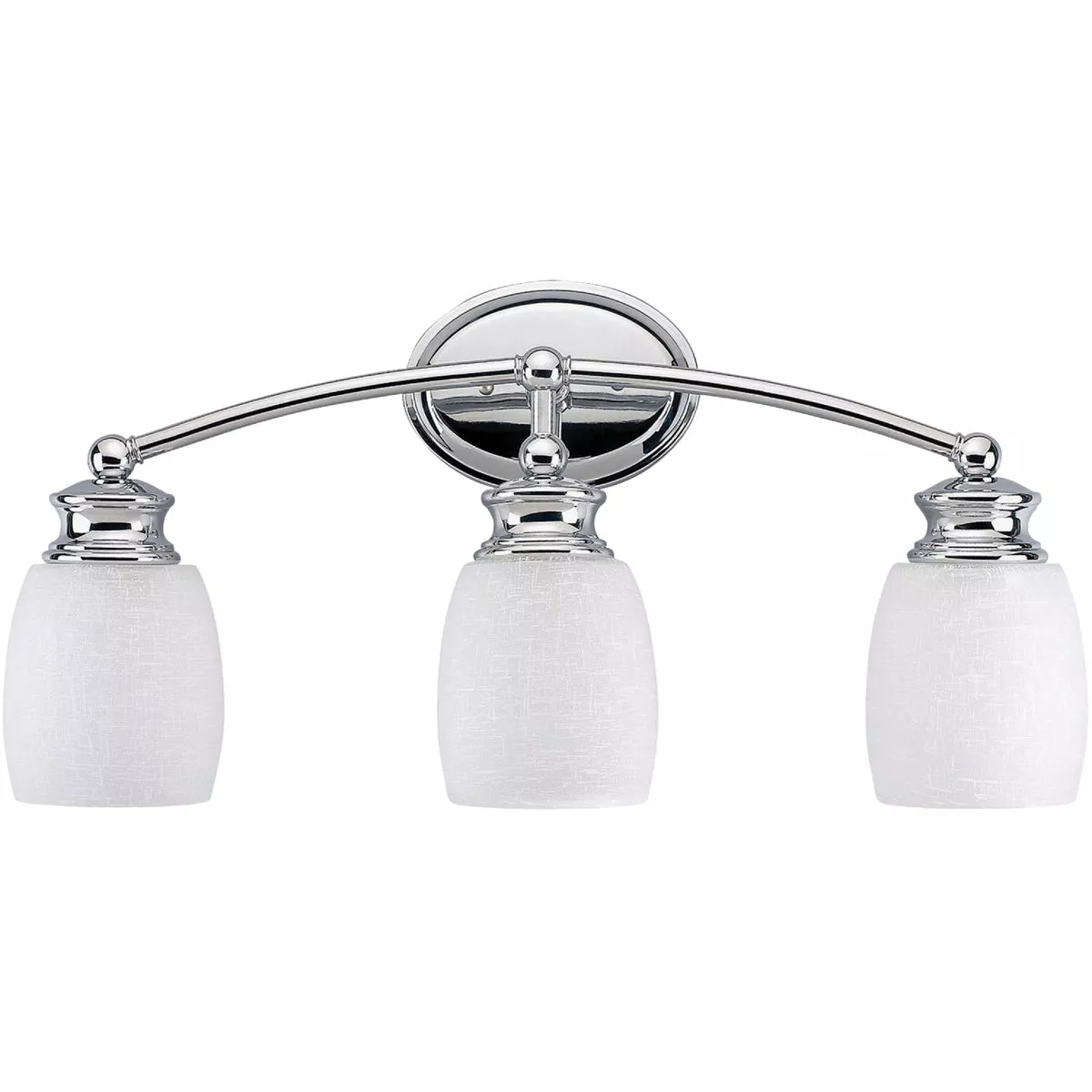 Home Impressions Palms 3-Bulb Chrome Vanity Bath Light Bar
