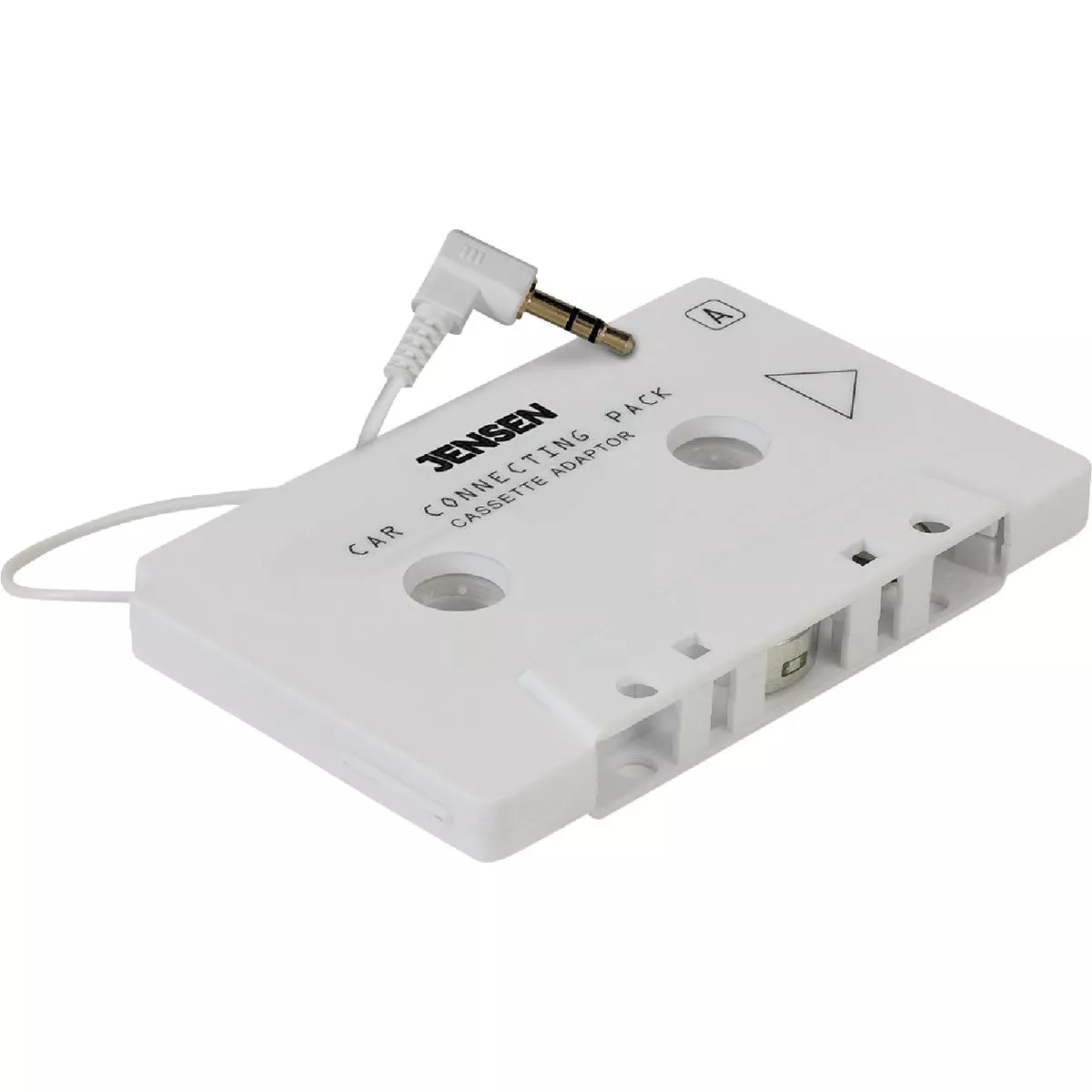 Jensen 2 Ft. Cord 3.5mm Plug White Auto Cassette Adapter - photo 2