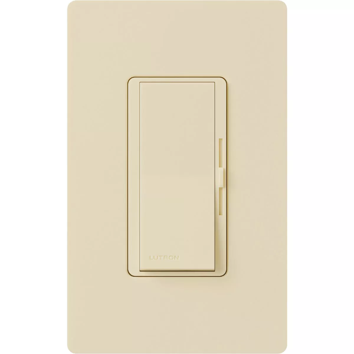Lutron Diva Incandescent/Halogen/LED/CFL Ivory Slide Dimmer Switch