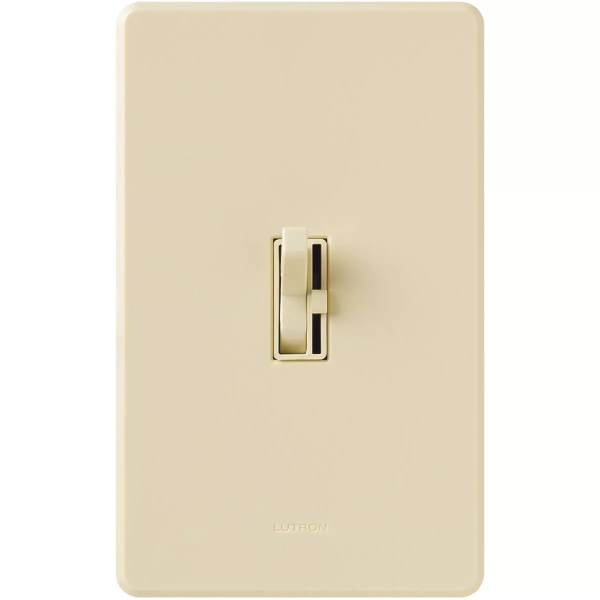 Lutron Toggler Incandescent/Halogen/LED/CFL Ivory Slide Dimmer Switch