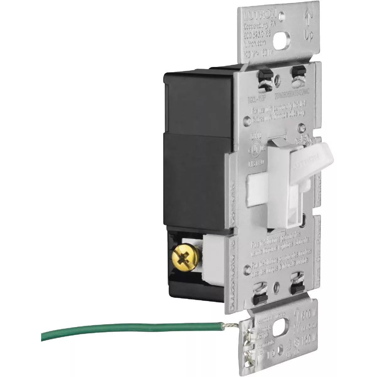 Lutron Toggler Incandescent/Halogen/LED/CFL Ivory Slide Dimmer Switch - photo 12