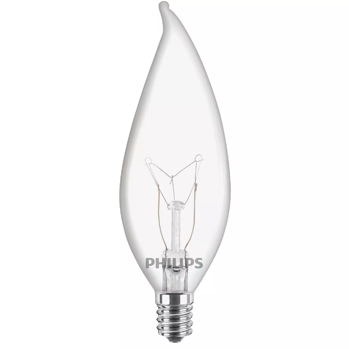 Philips DuraMax 40W Clear Candelabra BA9 Incandescent Bent Tip Light Bulb (4-Pack) - photo 3