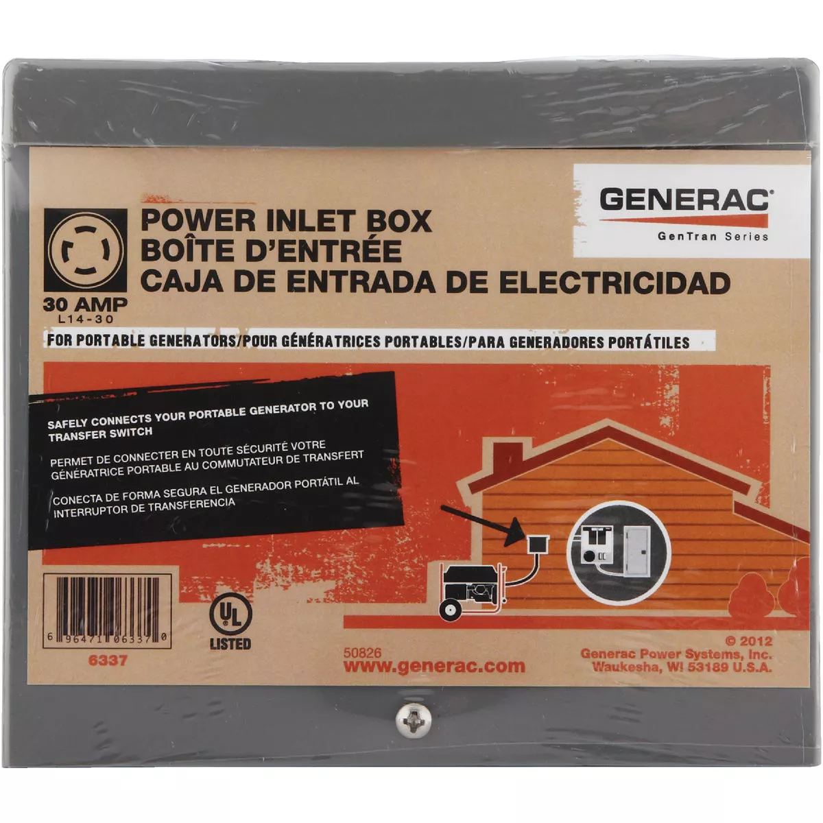 Generac 30A Generator Power Inlet Box - photo 2