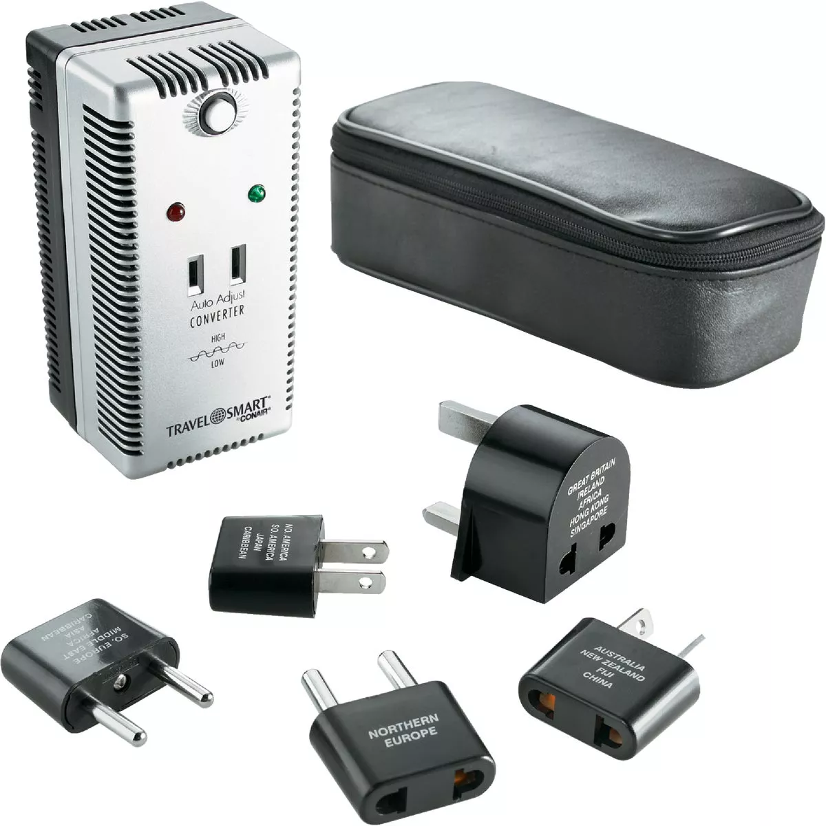 Conair Travel Smart 2000W Auto Adjust Foreign to US Voltage Converter Set