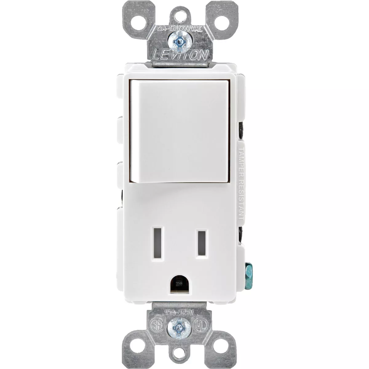 Leviton Decora White 15A Switch & Outlet - photo 2