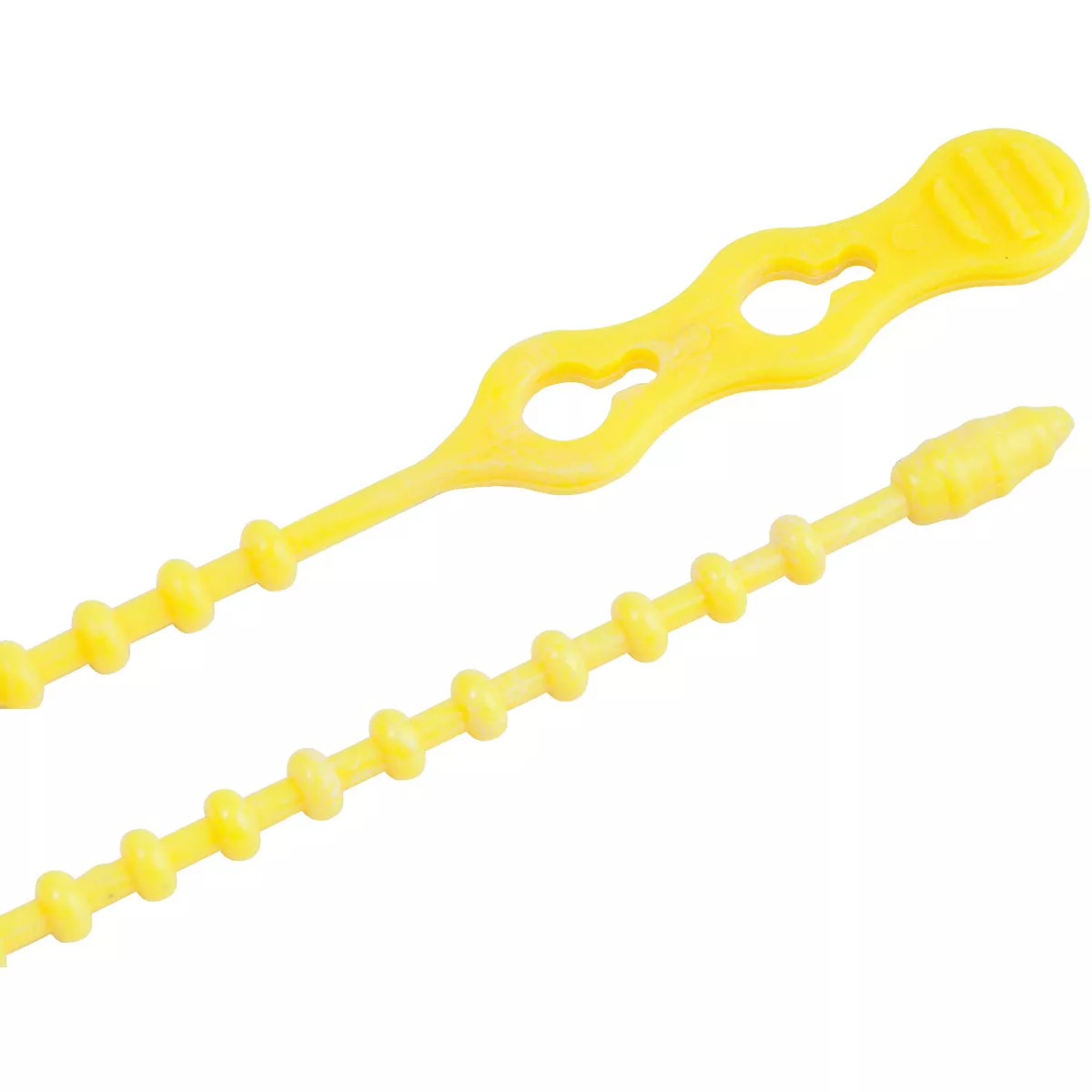 Gardner Bender Beadle Wrap 8 In. x 1/4 In. Yellow Flexible Plastic Cable Tie (15-Pack)