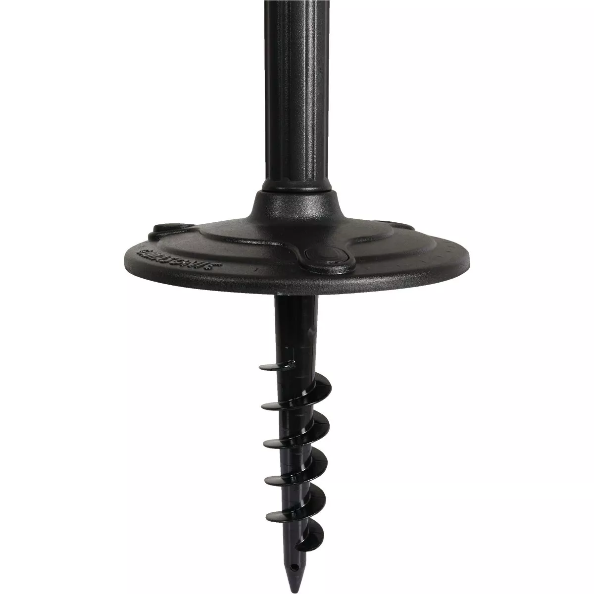 Gama Sonic Baytown II Black Solar Dusk-To-Dawn LED Post Light Fixture with Anchor - photo 3