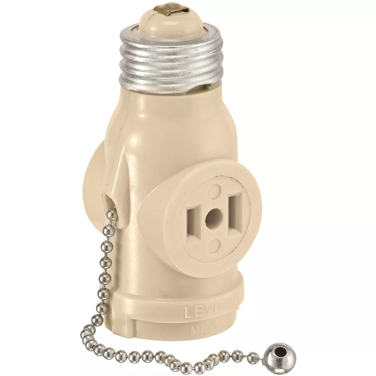 Leviton Ivory 125V Light Socket Adapter - photo 2