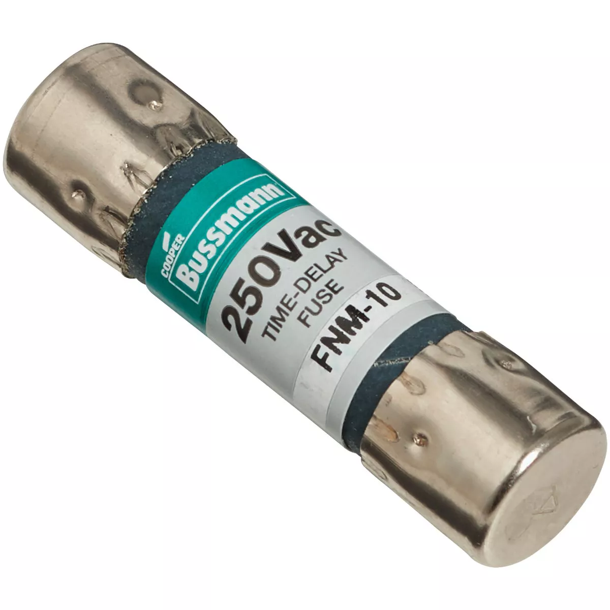 Bussmann 10A Fusetron FNM Cartridge General Purpose Time Delay Cartridge Fuse (2-Pack) - photo 3