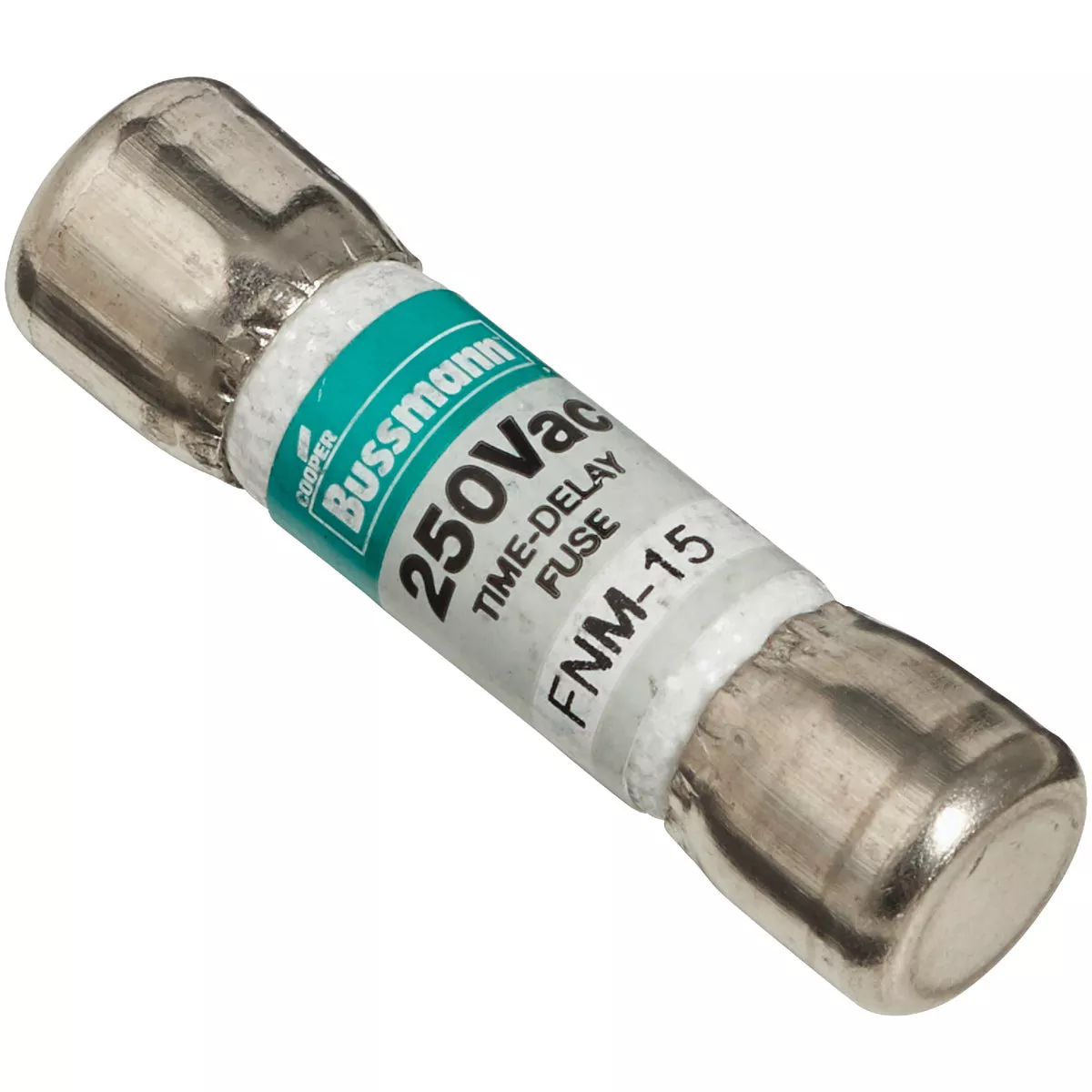 Bussmann 15A Fusetron FNM Cartridge General Purpose Time Delay Cartridge Fuse (2-Pack) - photo 3