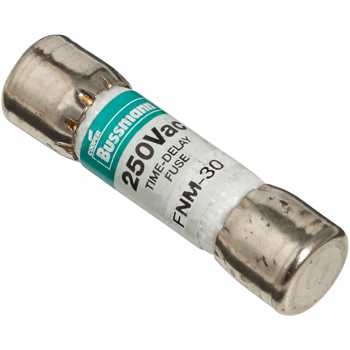 Bussmann 30A Fusetron FNM Cartridge General Purpose Time Delay Cartridge Fuse (2-Pack) - photo 3
