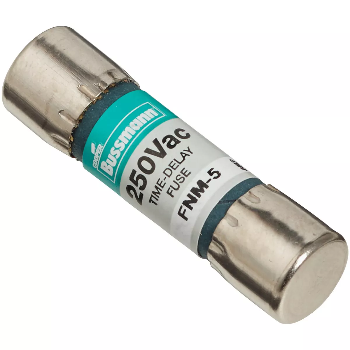 Bussmann 5A Fusetron FNM Cartridge General Purpose Time Delay Cartridge Fuse (2-Pack) - photo 3