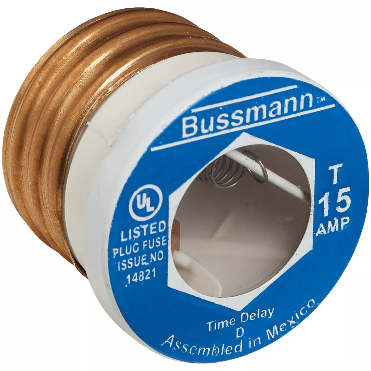 Bussmann 15A T Time-Delay Plug Fuse (2-Pack) - photo 3