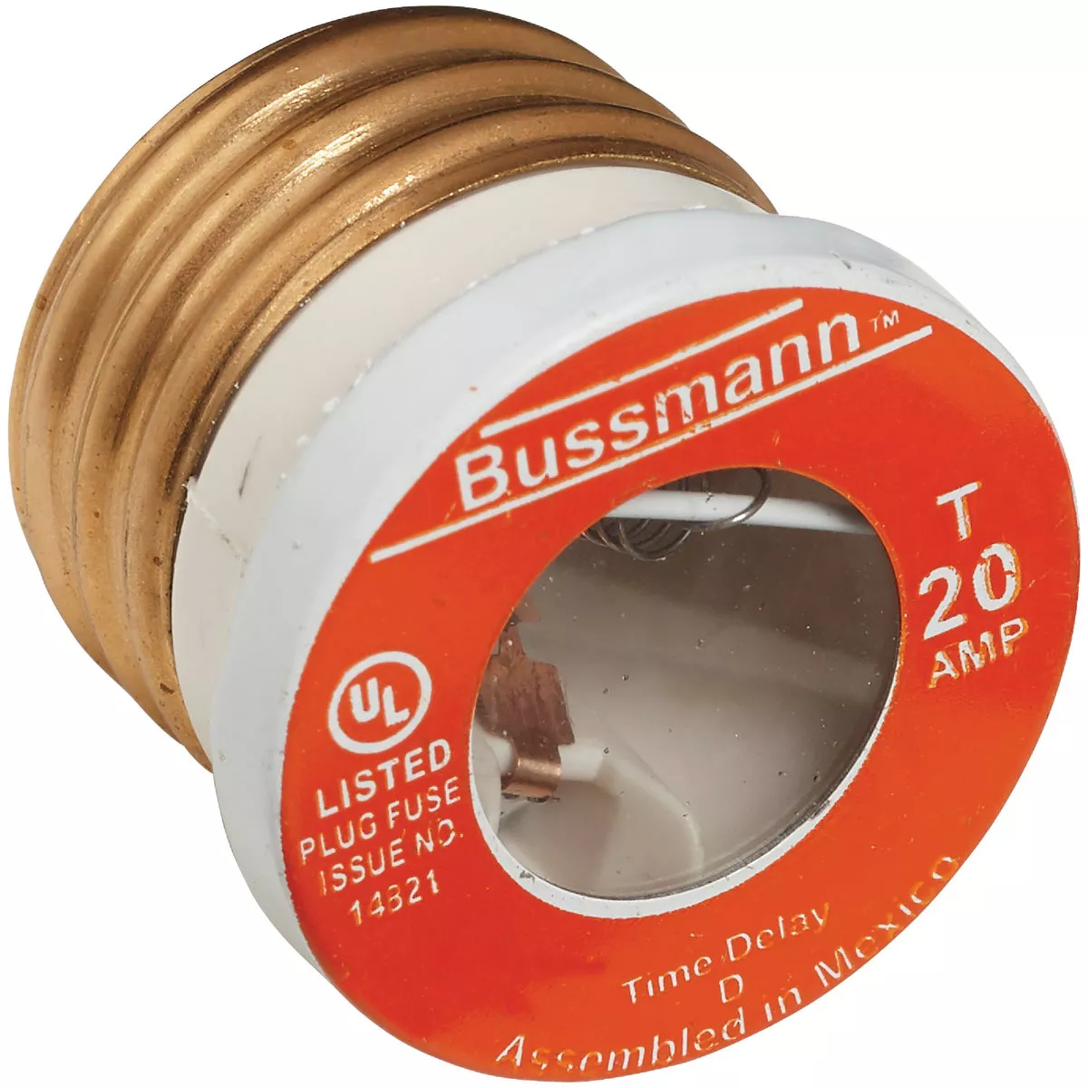Bussmann 20A T Time-Delay Plug Fuse (2-Pack) - photo 3