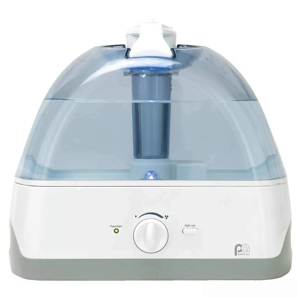 Perfect Aire 1.3 Gal. Capacity 215 Sq. Ft. Medium Size Room Tabletop Ultrasonic Humidifier with Night Light