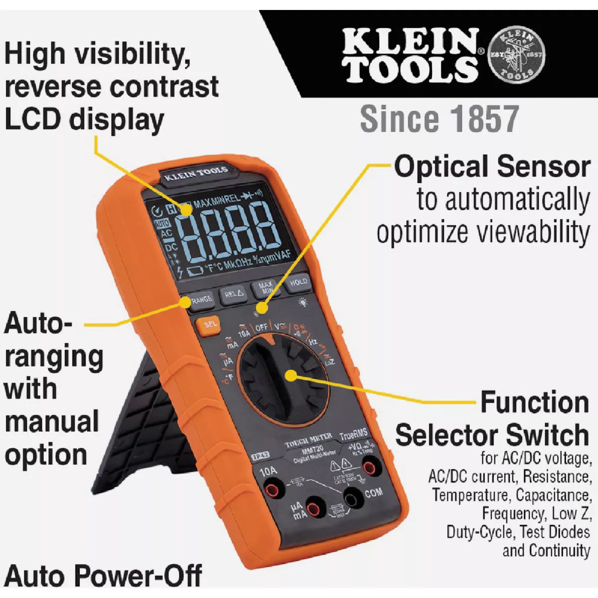 Klein 8-Function Auto Ranging Digital Multimeter - photo 7