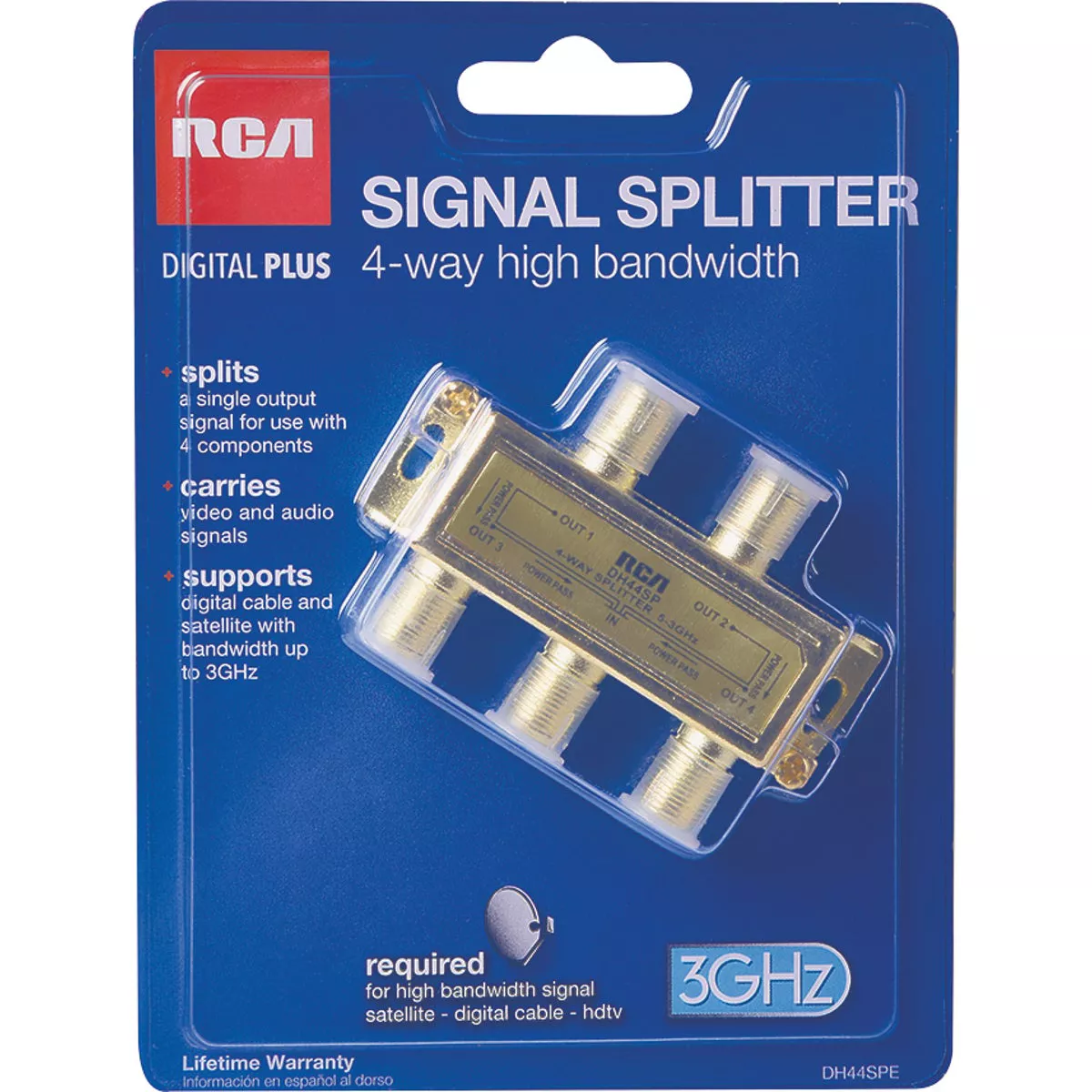RCA Digital Plus 4-Way Coaxial Splitter - photo 2