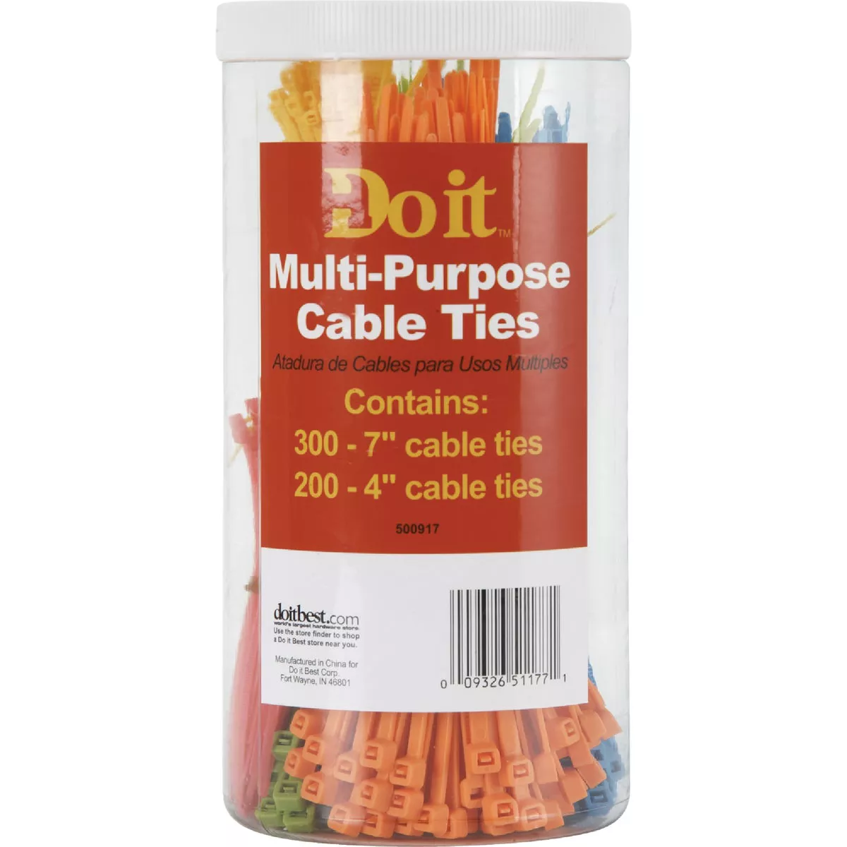 Do it Best Self-Locking Nylon Cable Tie Assortment (500-Piece) - photo 2