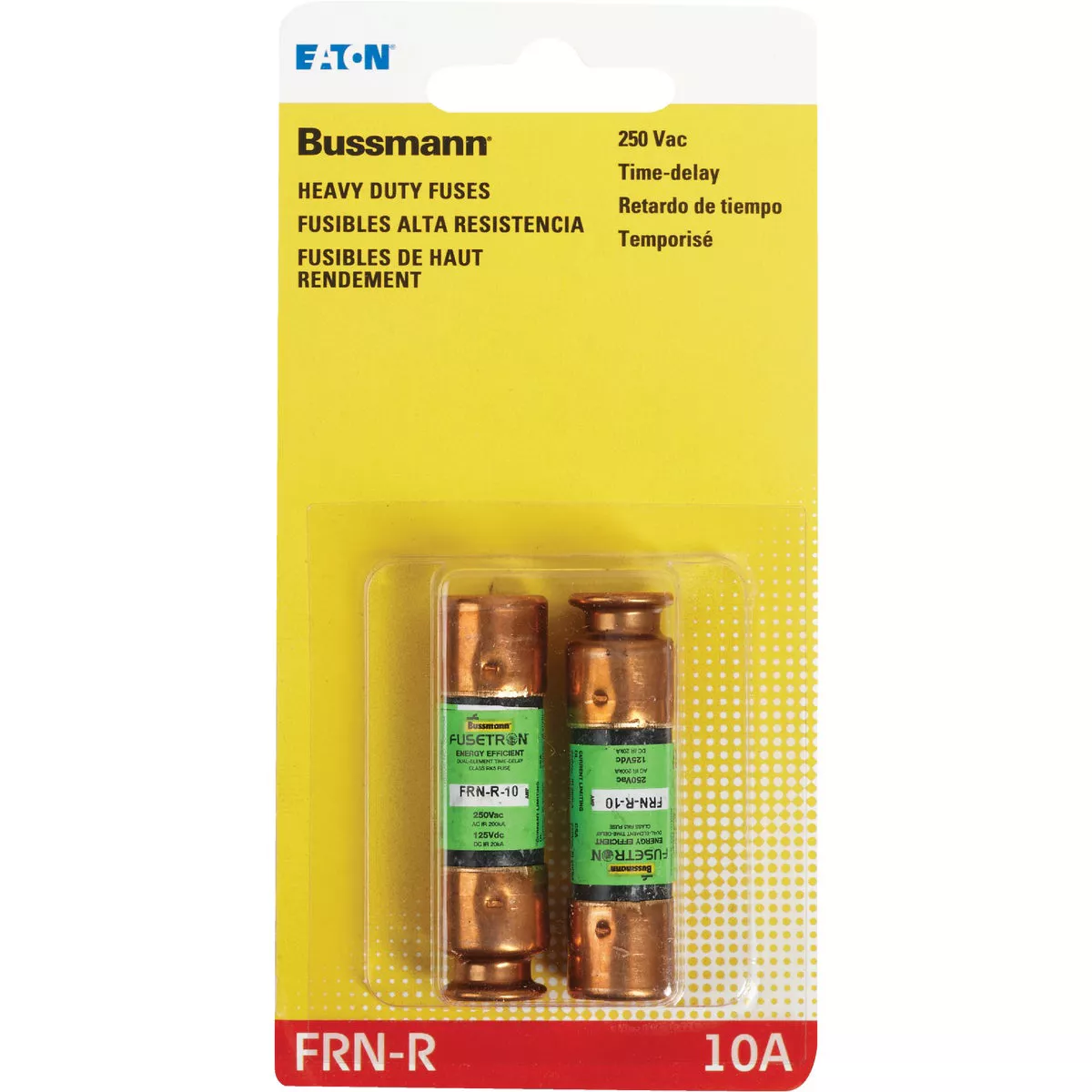 Bussmann 10A FRN-R Cartridge Heavy-Duty Time Delay Cartridge Fuse (2-Pack) - photo 2