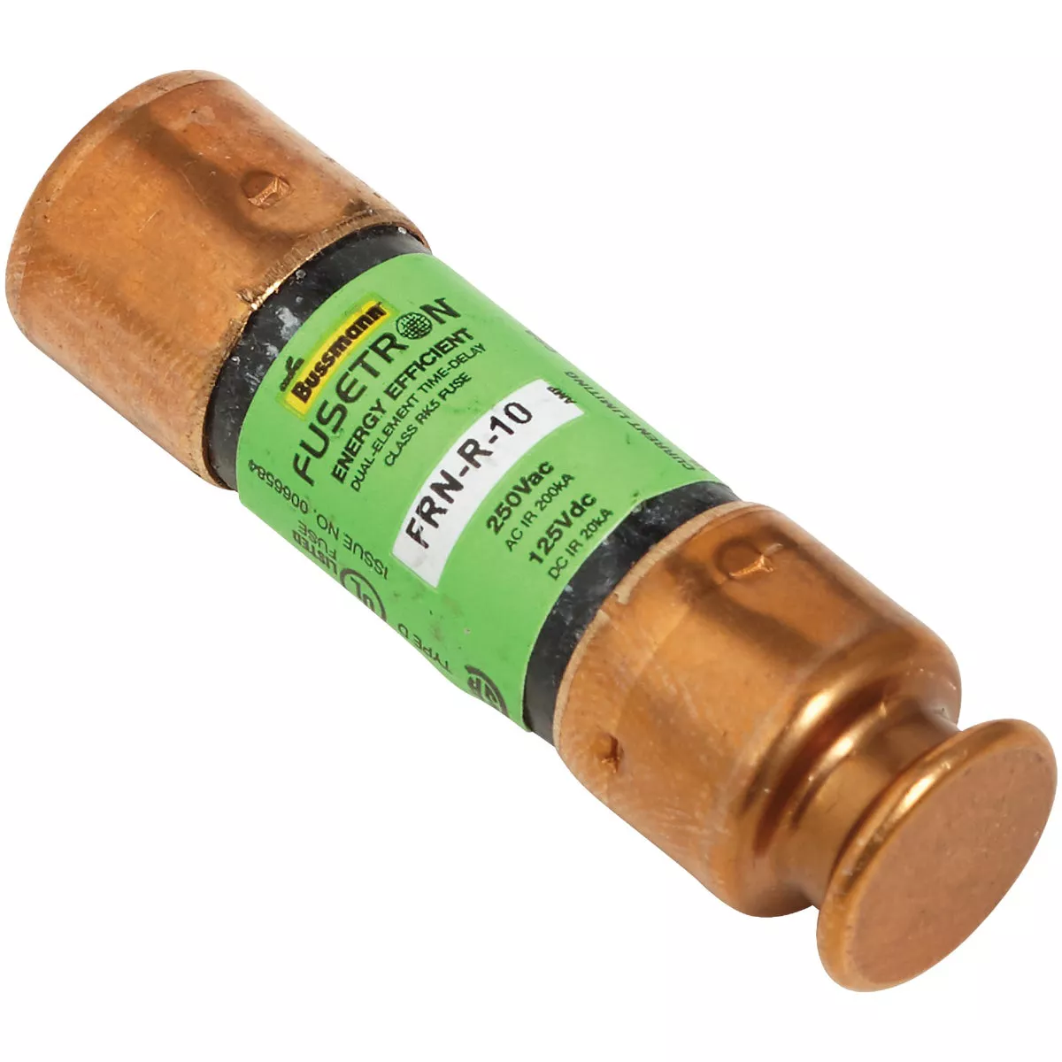 Bussmann 10A FRN-R Cartridge Heavy-Duty Time Delay Cartridge Fuse (2-Pack) - photo 3