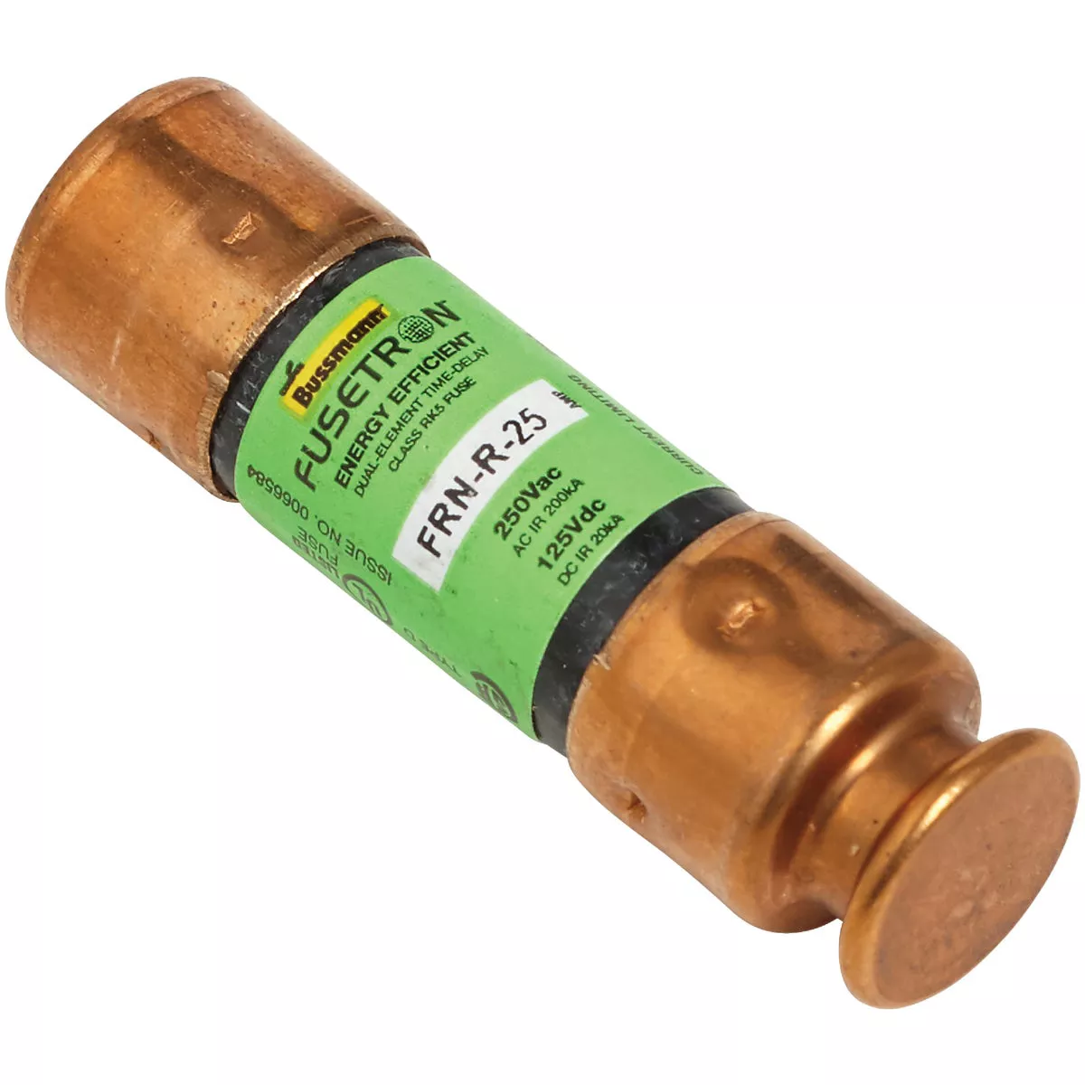 Bussmann 25A FRN-R Cartridge Heavy-Duty Time Delay Cartridge Fuse (2-Pack) - photo 3