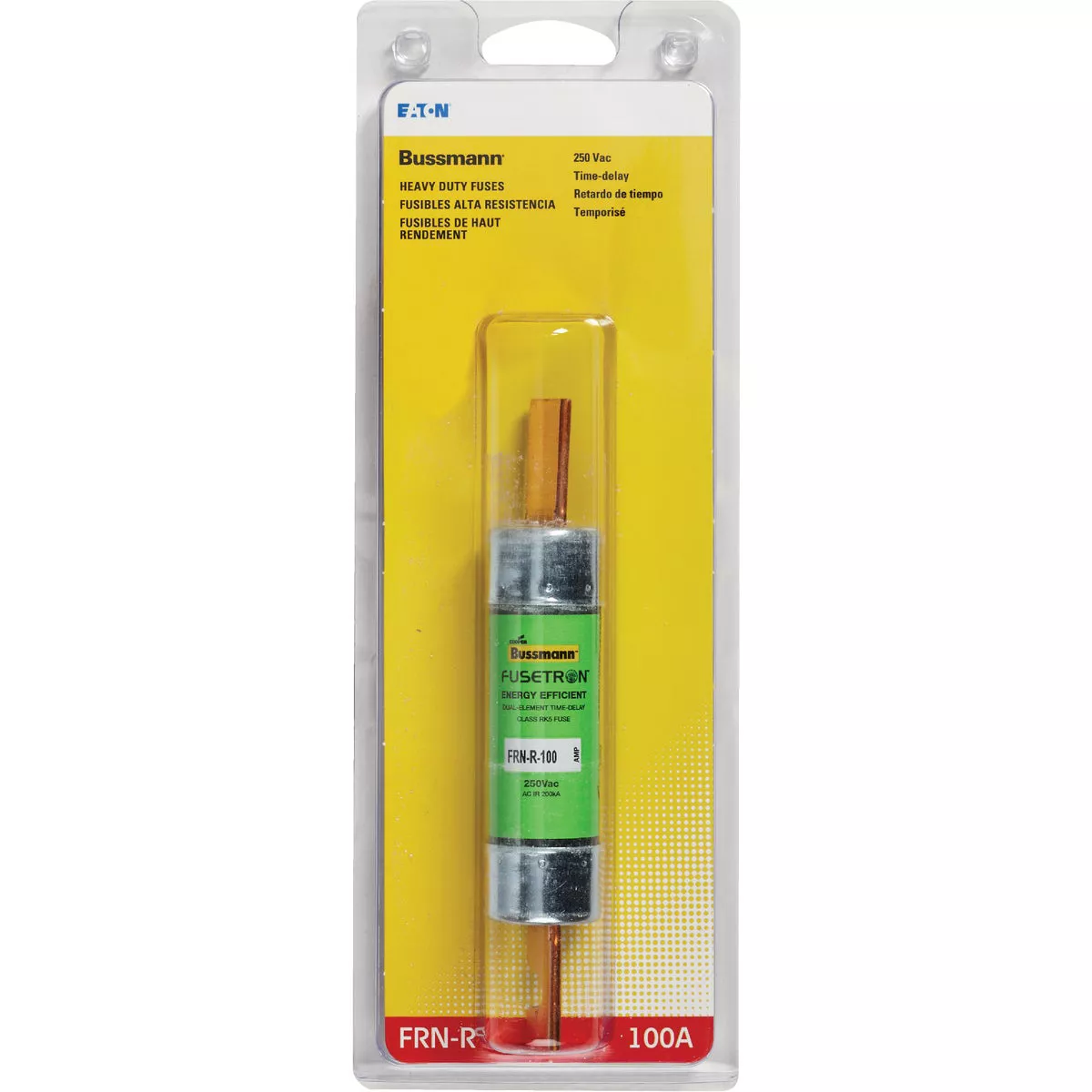 Bussmann 100A FRN-R Cartridge Heavy-Duty Time Delay Cartridge Fuse ...