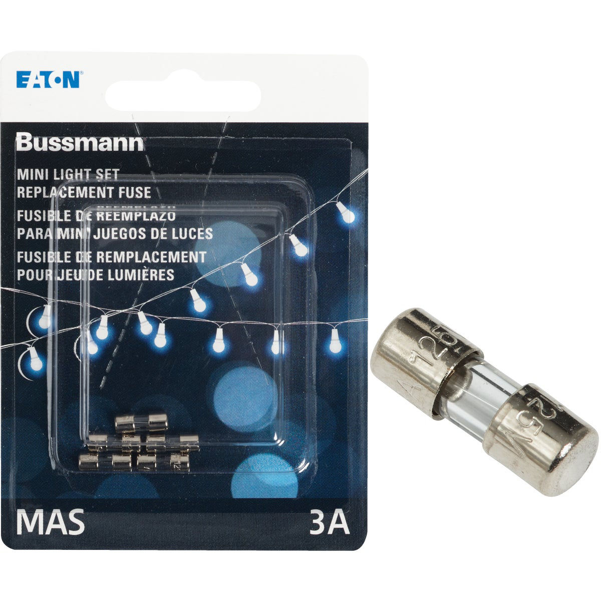 Bussmann Strand Saver 3A Glass Christmas Light Set Fuses (5Pack) Do it Best