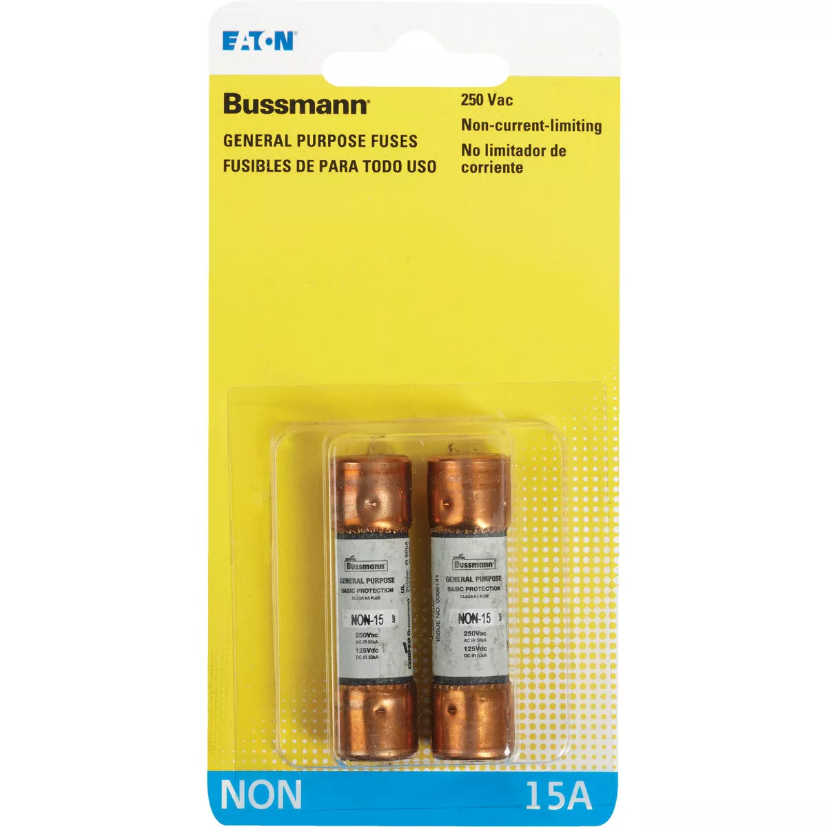 Bussmann 15A NON Cartridge General Purpose Cartridge Fuse (2-Pack) - photo 2