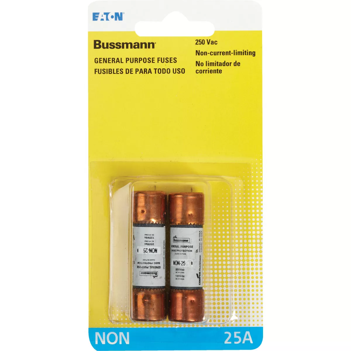 Bussmann 25A NON Cartridge General Purpose Cartridge Fuse (2-Pack) - photo 2