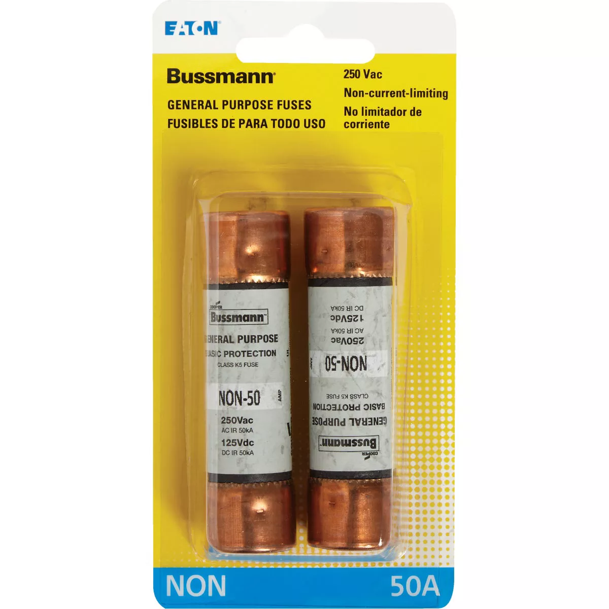 Bussmann 50A NON Cartridge General Purpose Cartridge Fuse (2-Pack) - photo 2