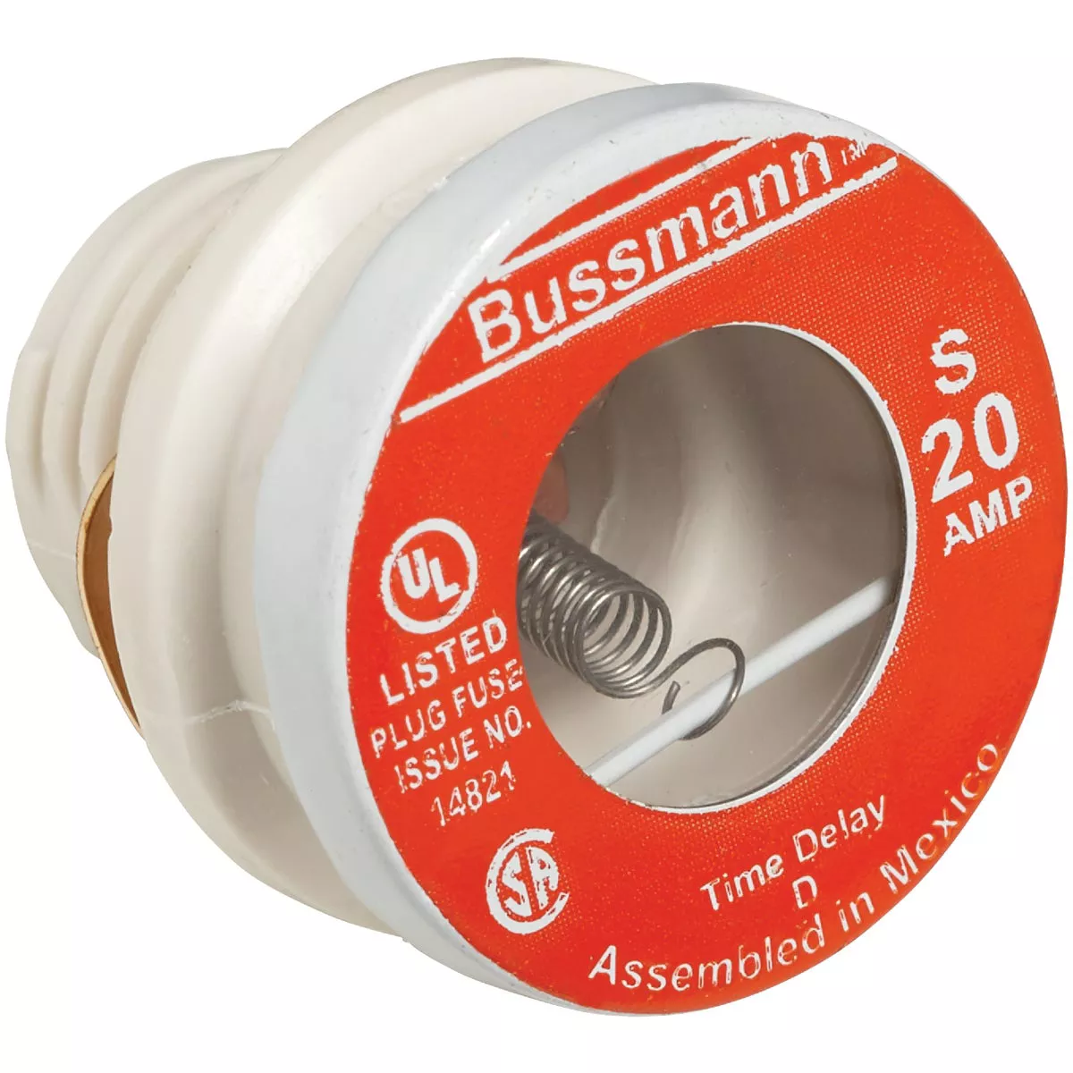 Bussmann 20A S Time-Delay Plug Fuse (2-Pack) - photo 3