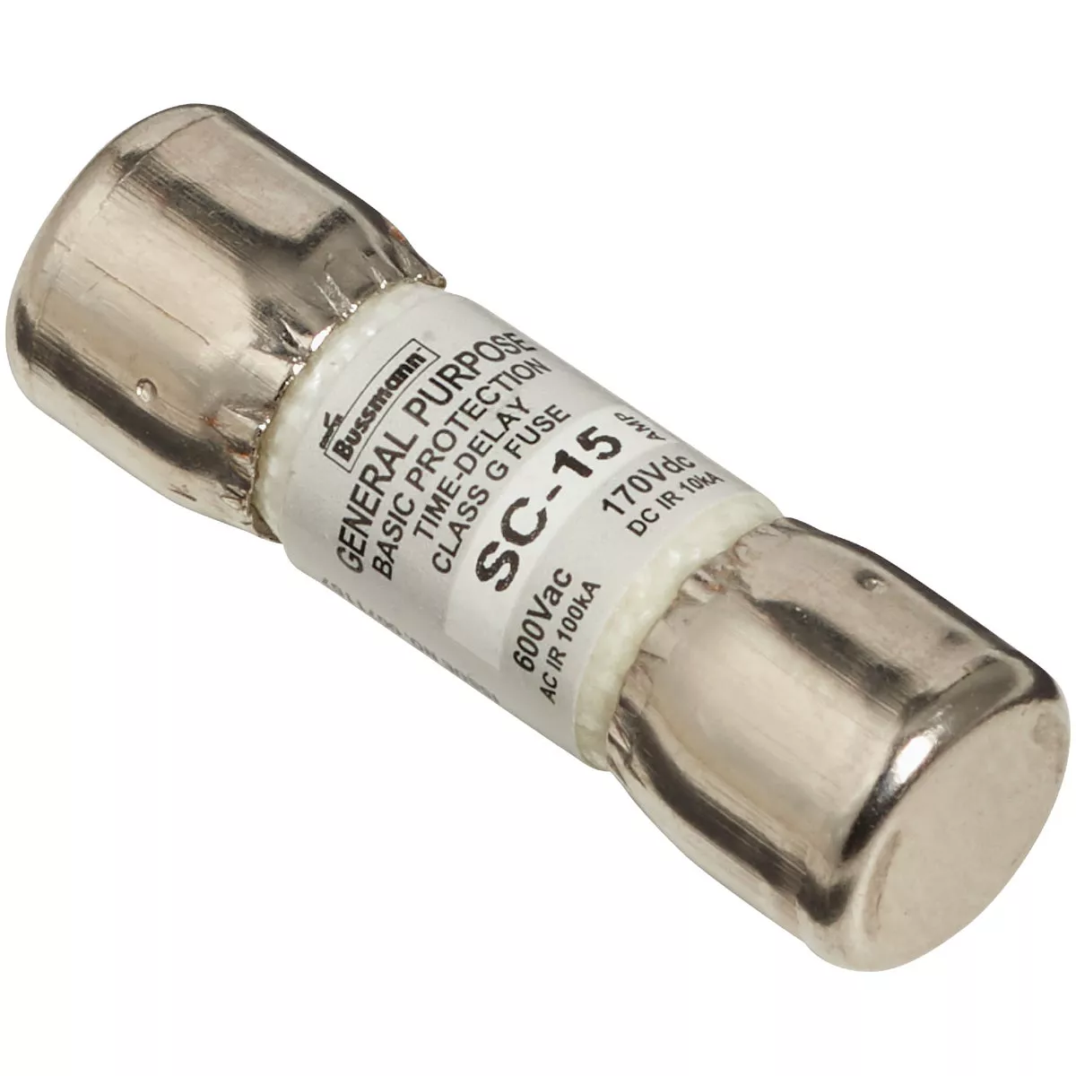 Bussmann 15A Midget Cartridge Time Delay Cartridge Fuse (2-Pack) - photo 3