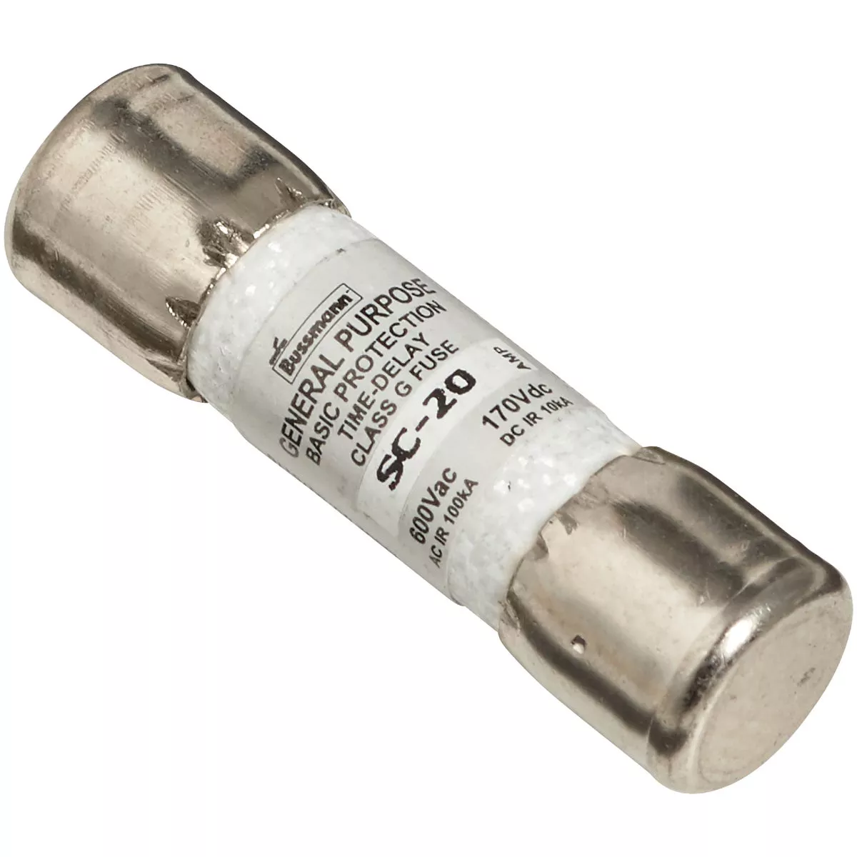 Bussmann 20A Midget Cartridge Time Delay Cartridge Fuse (2-Pack) - photo 3