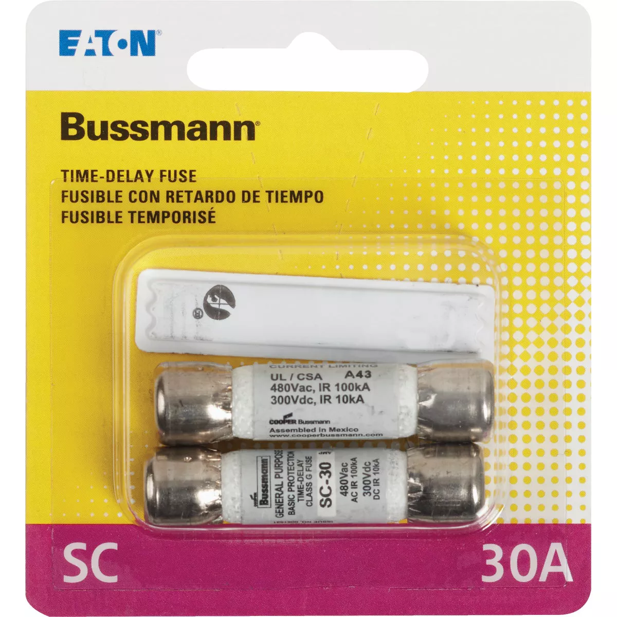 Bussmann 30A Midget Cartridge Time Delay Cartridge Fuse (2-Pack) - photo 2