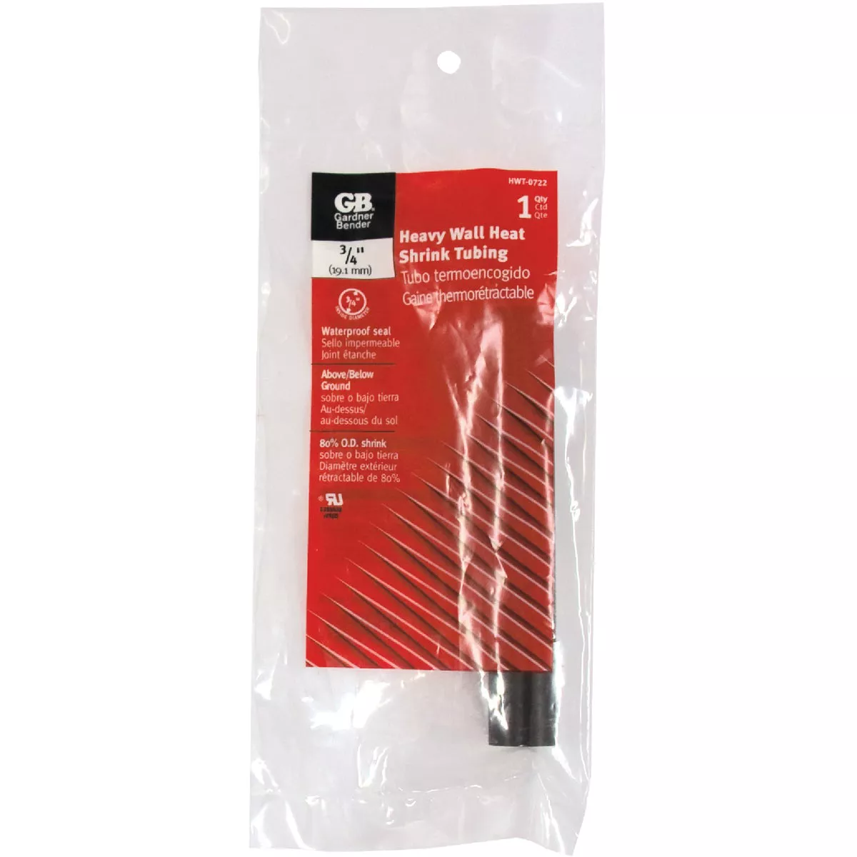 Gardner Bender Heavy-Wall 3/4 In. x 6 In. Heat Shrink Tubing