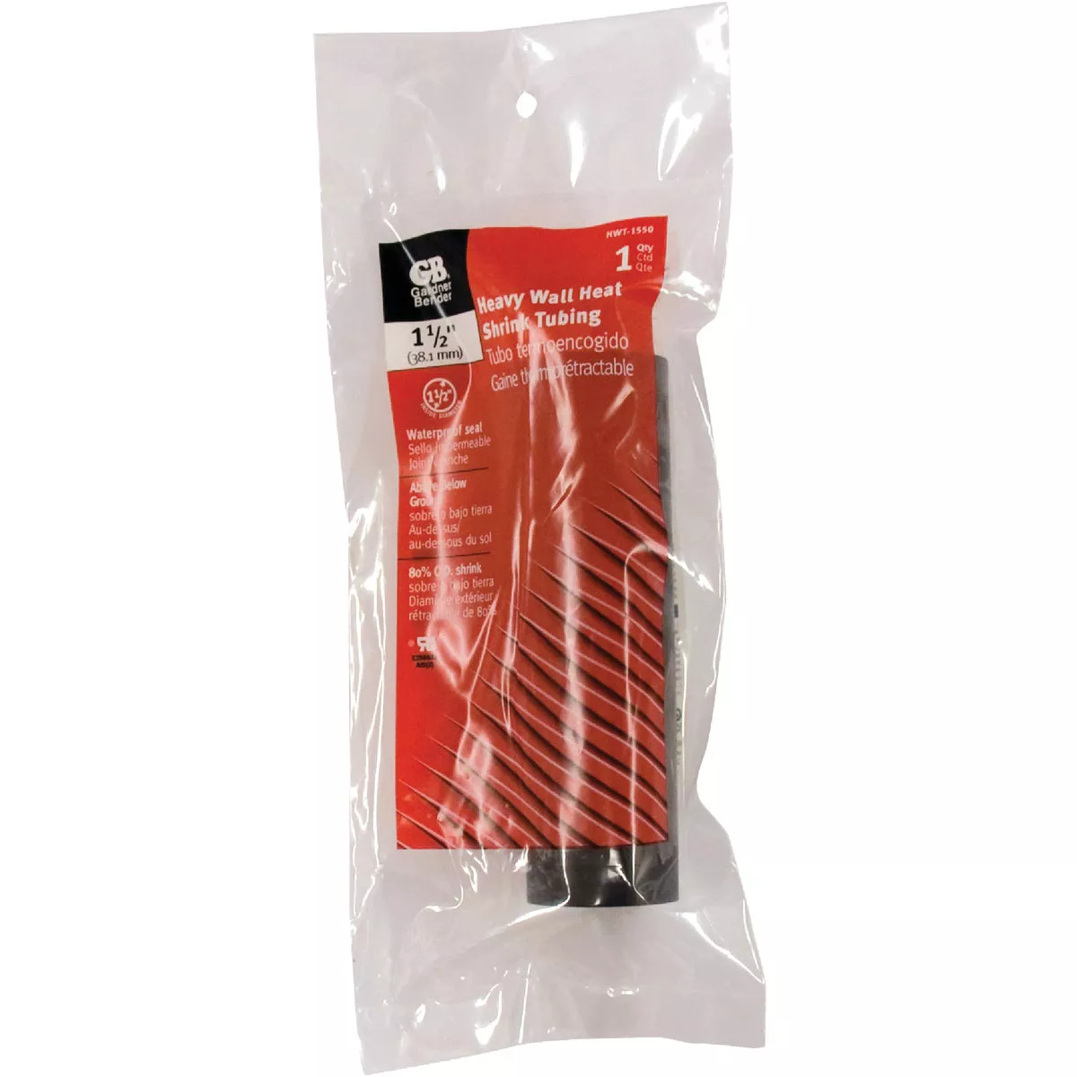 Gardner Bender Heavy-Wall 1-1/2 In. x 6 In. Heat Shrink Tubing