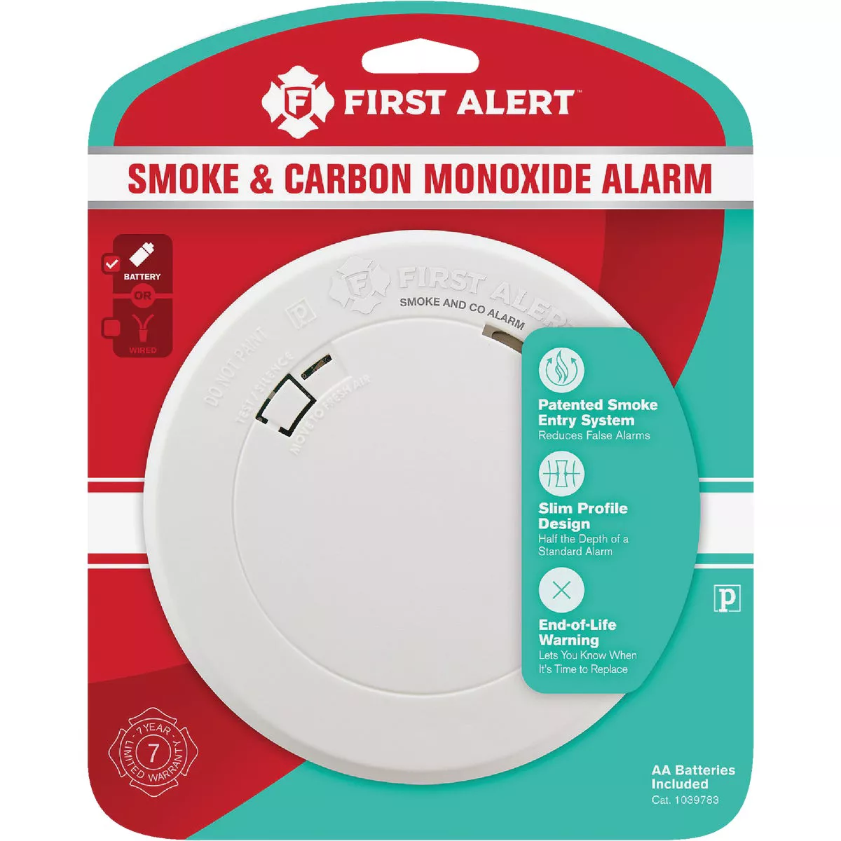 First Alert Battery Operated 3V Photoelectric Carbon Monoxide and Smoke Alarm - photo 2