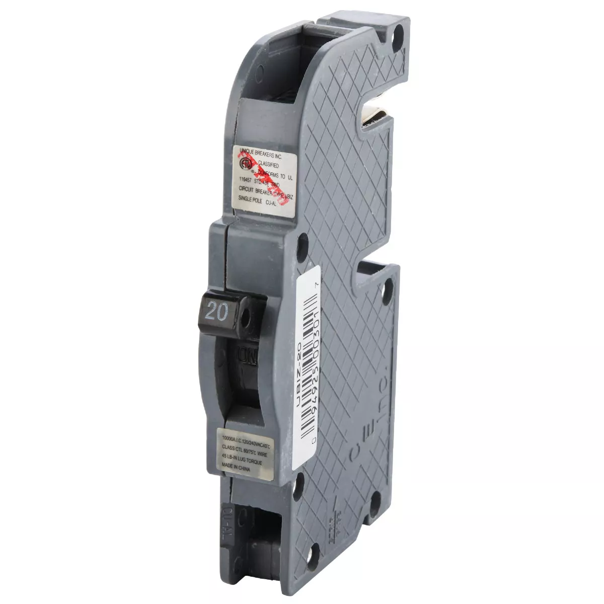 Connecticut Electric 20A Single-Pole Standard Trip Packaged Replacement Circuit Breaker For Zinsco - photo 3