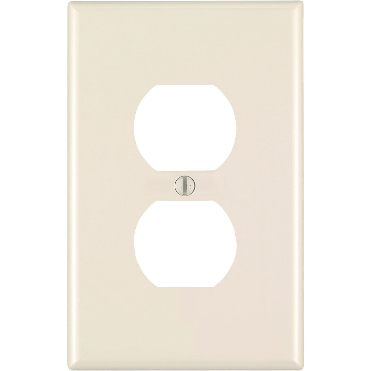 Leviton 1Gang Smooth Plastic Oversized Outlet Wall Plate, Light Almond