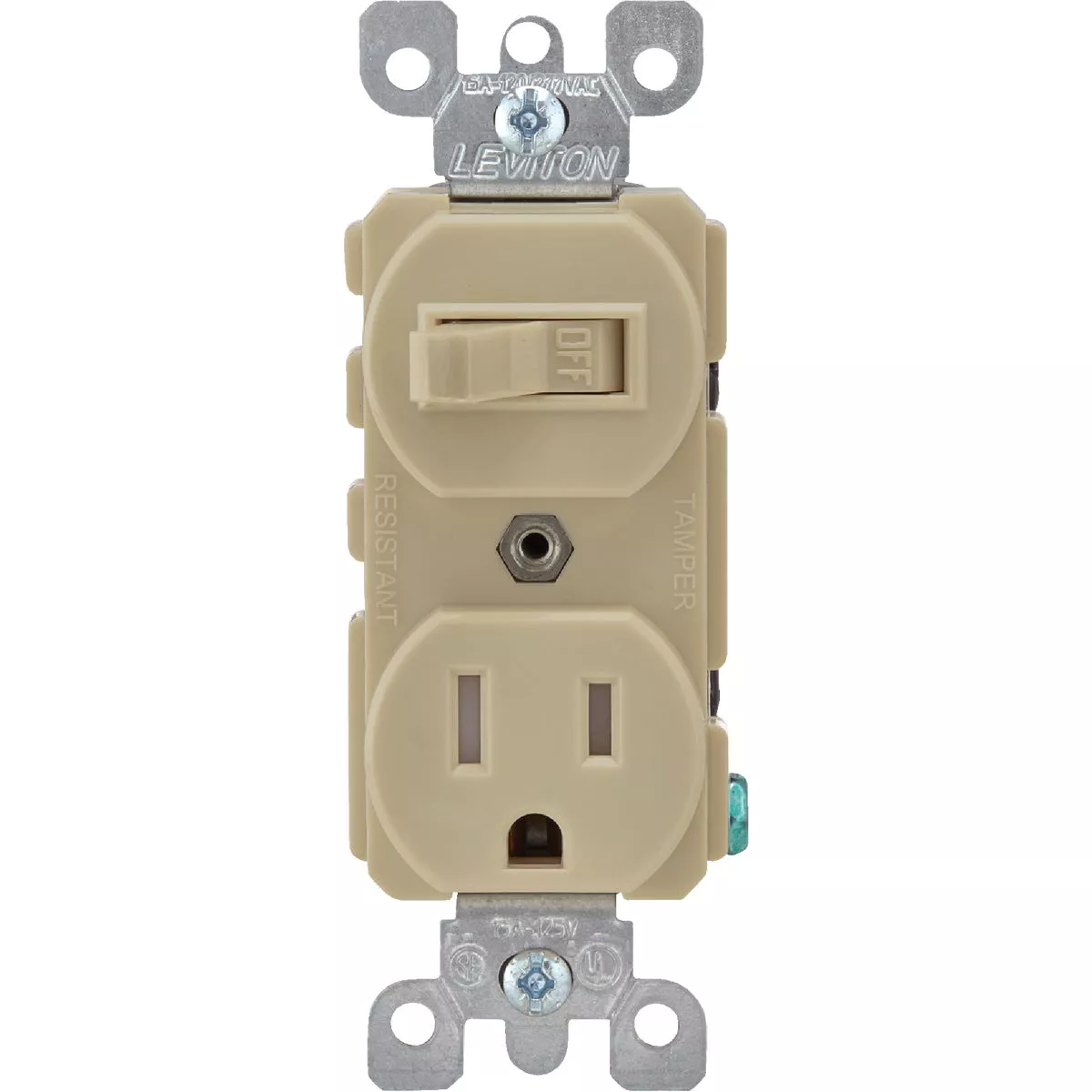 Leviton Ivory 15A Commercial Grade Switch & Outlet - photo 2