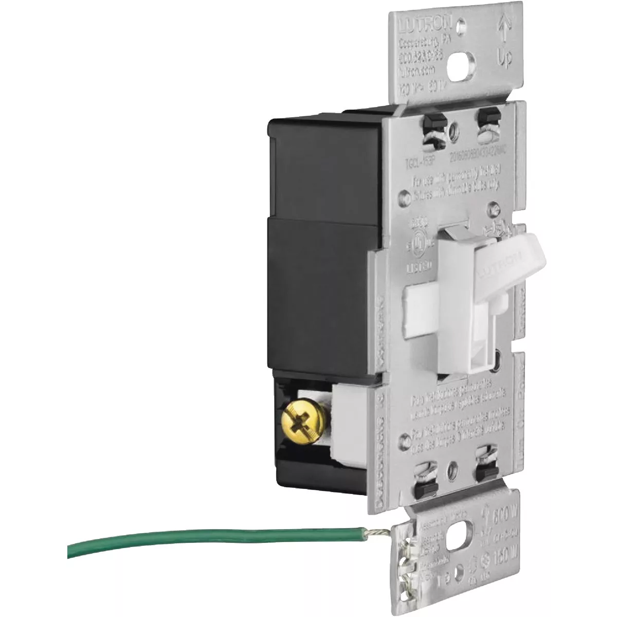 Lutron Toggler Incandescent/Halogen/LED/CFL Light Almond Slide Dimmer Switch - photo 2