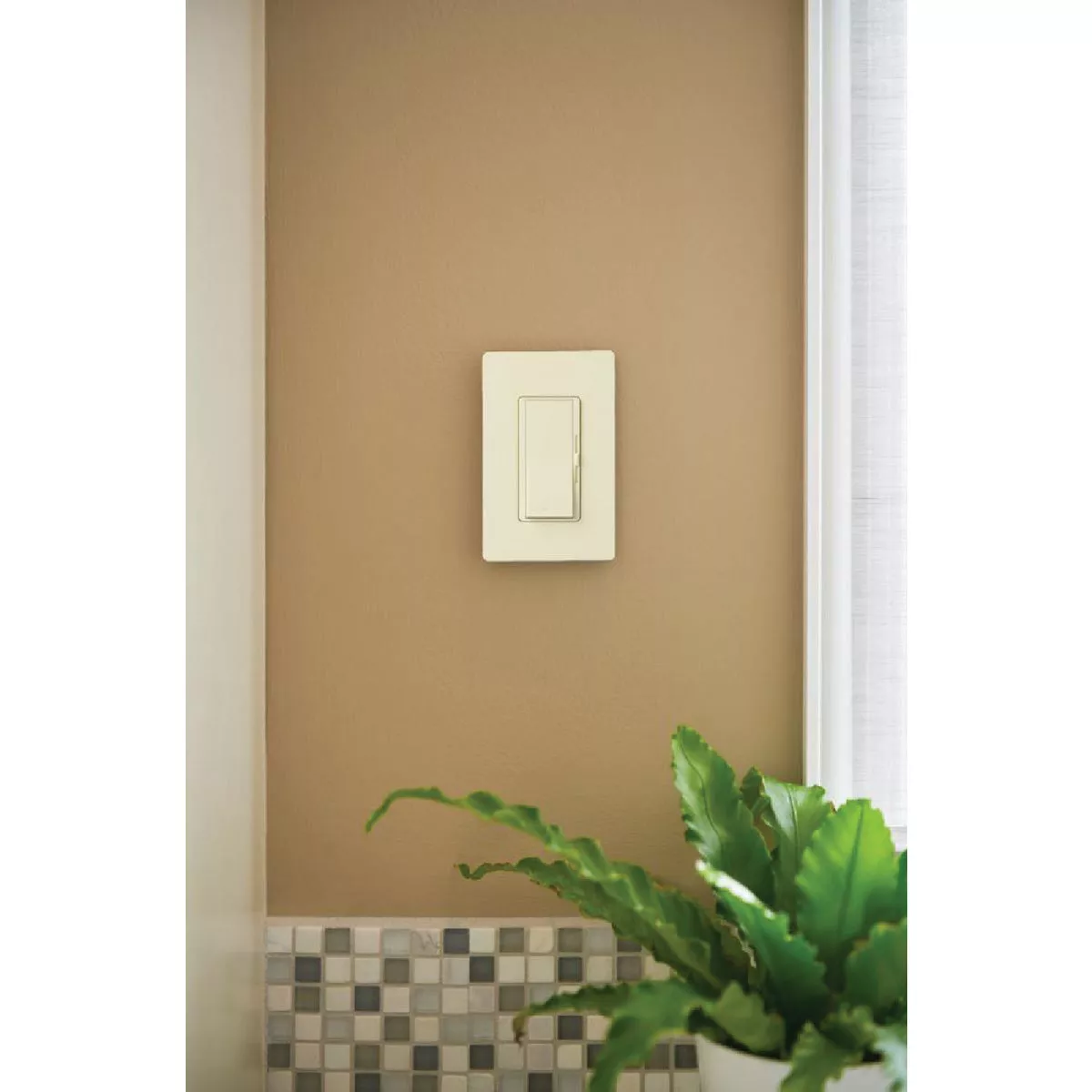 Lutron Diva Incandescent/Halogen/LED/CFL Light Almond Slide Dimmer Switch - photo 2